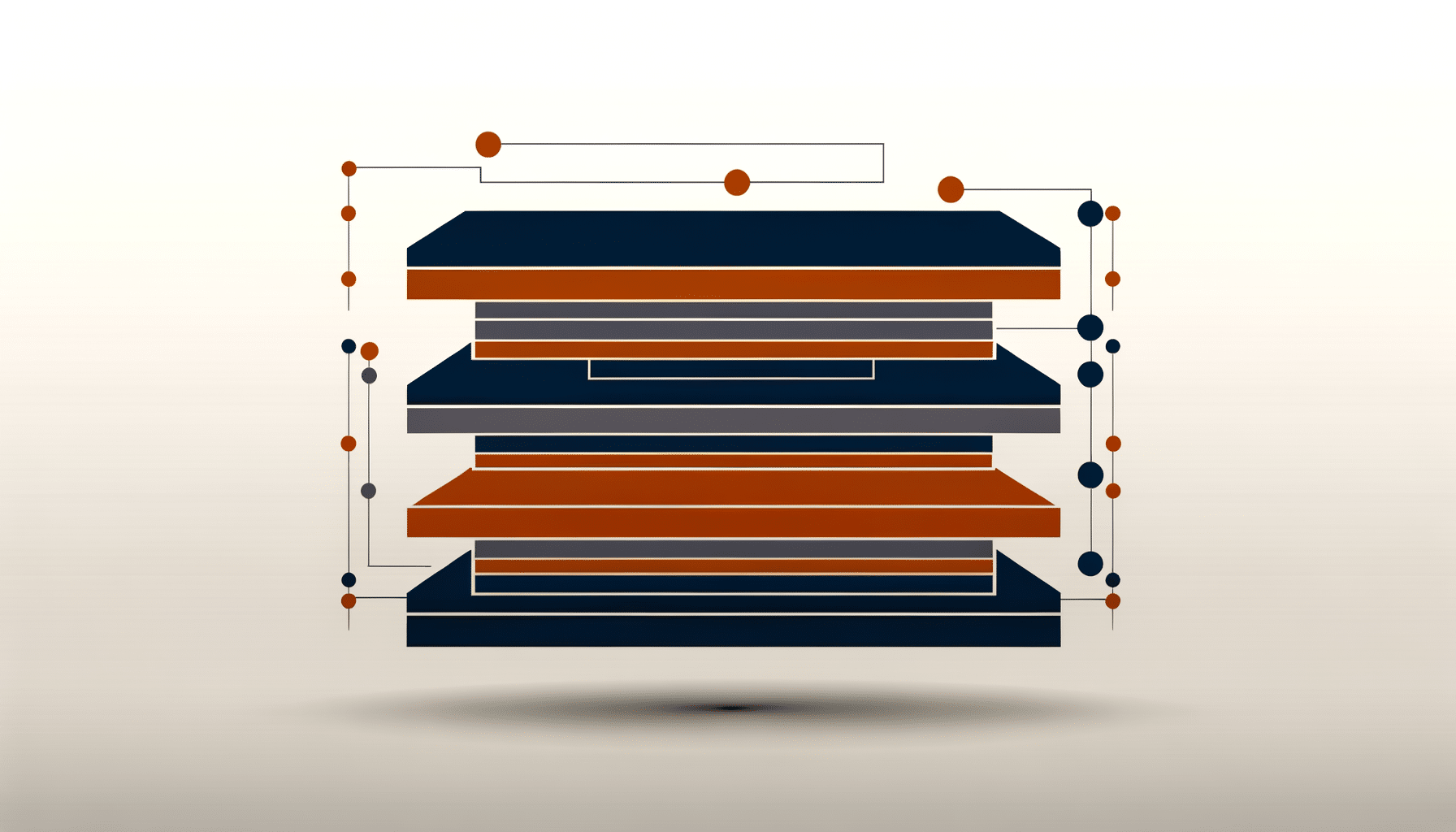 Layered AI infrastructure diagram