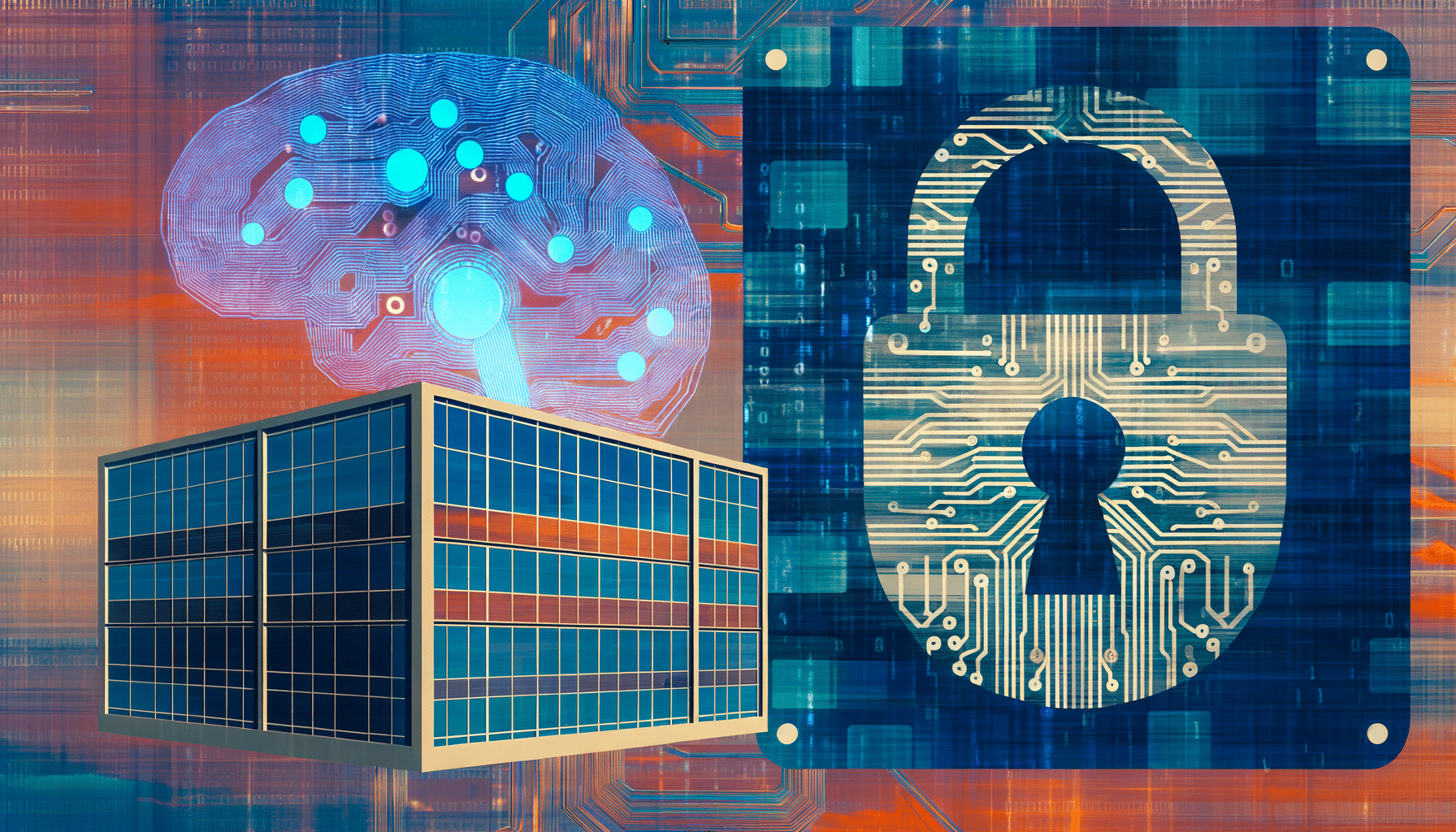 AI news collage showing Pentagon, digital security lock, and code transformation representing key AI developments in February 2026