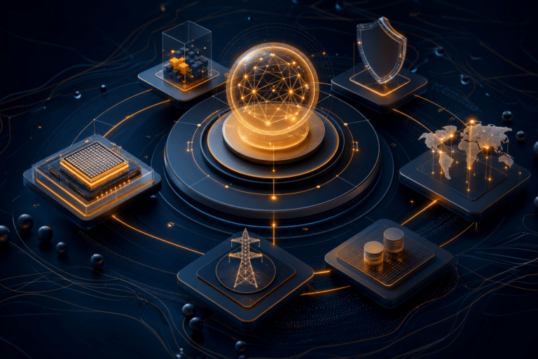 Abstract sovereign AI control layer balancing models trust chips power and cost