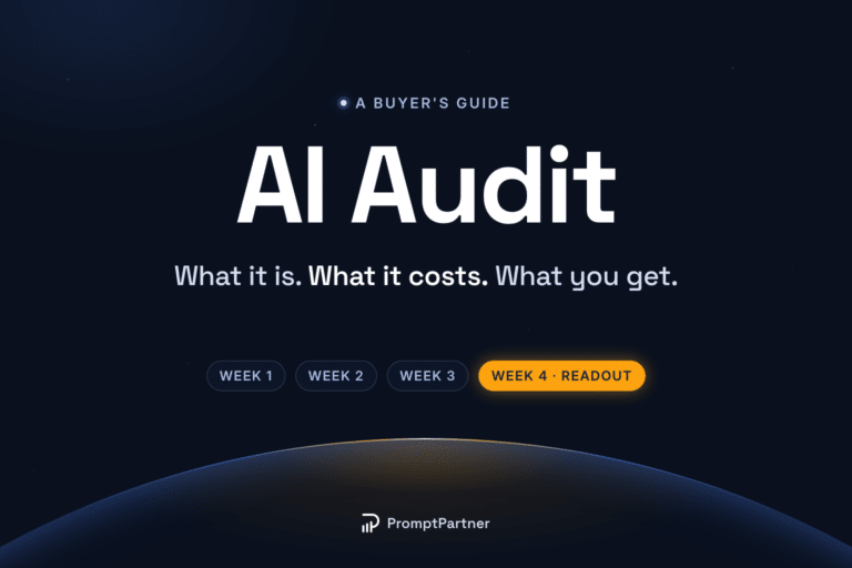 AI Audit: what it is, what it costs, what you get. A four-week audit ending in a readout