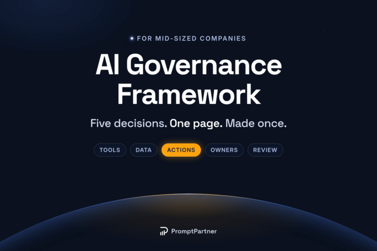 AI rules for mid-sized companies: five decisions on one page