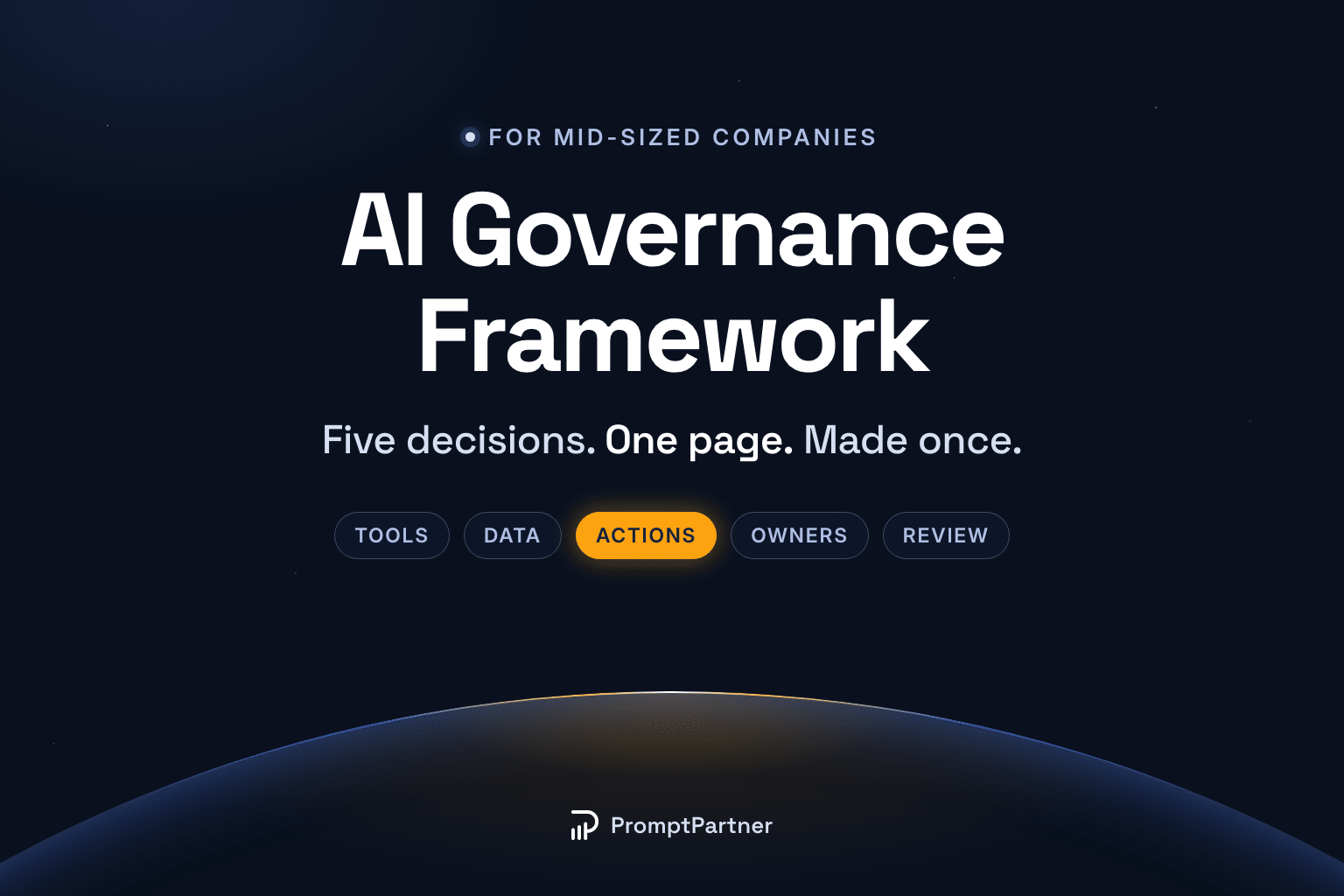 AI rules for mid-sized companies: five decisions on one page