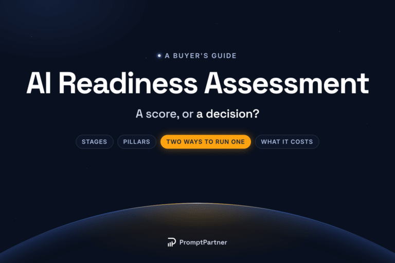 AI readiness assessment: a score, or a decision? Stages, pillars, two ways to run one, and what it costs