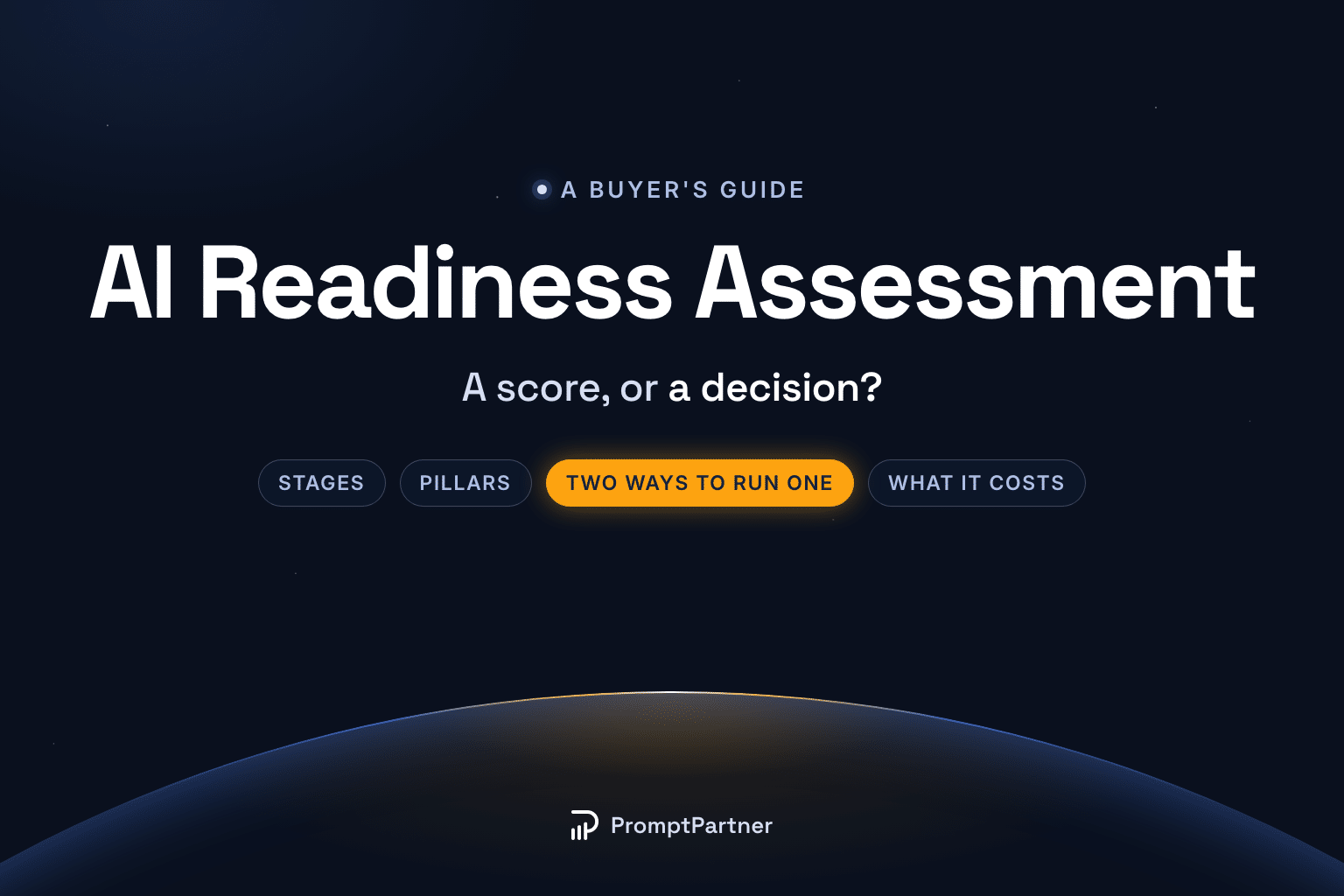 AI readiness assessment: a score, or a decision? Stages, pillars, two ways to run one, and what it costs