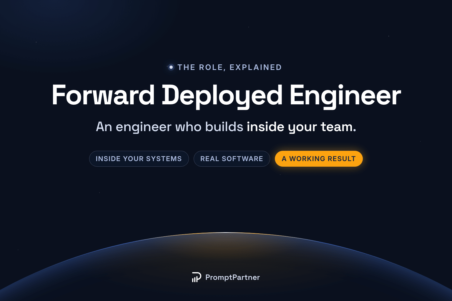 What is a forward deployed engineer? An engineer who builds inside your team